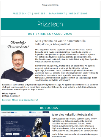 Syyskuun uutiskirje