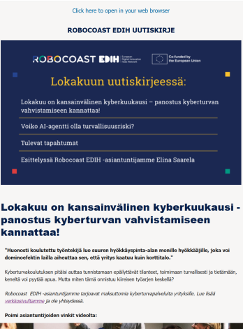 Robooastin uutiskirje