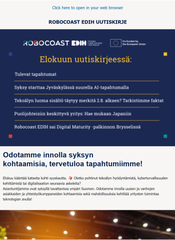 Robooastin uutiskirje