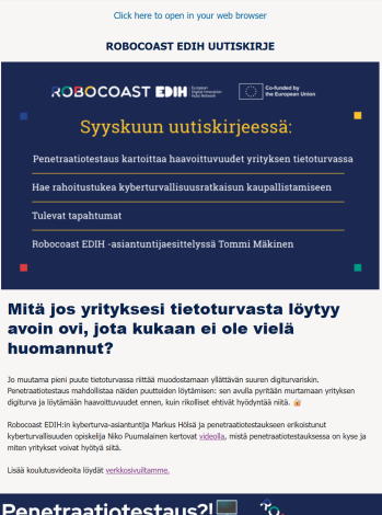 Robooastin uutiskirje
